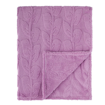 PROVANCE Ботаника Плед с узором 130х170см, 100% полиэстер, 3 цвета