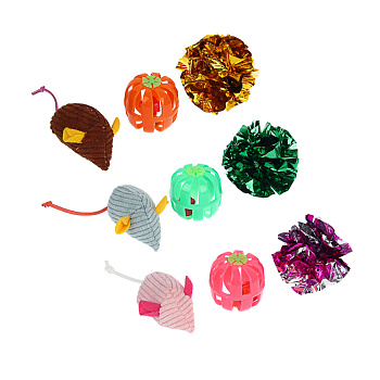 Набор игрушек для кошек тм VETTA (мышь, бочонок, шуршалка) 3шт