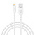 Кабель для зарядки USB(A)-iP BY Эко, 1м, Быстрая зарядка 2.4А, 12Вт, прорезиненный, белый