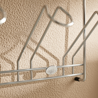 Полка для стаканов тм VETTA, 23,5x11x34cм, хромированная сталь