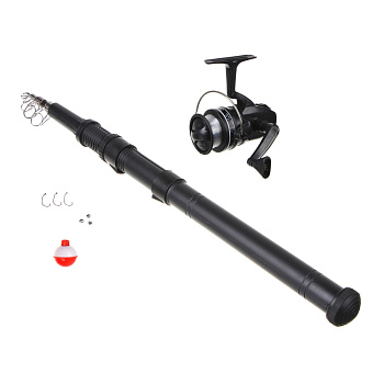 Набор рыболовный тм AZOR FISHING,(Удочка телескоп,1,6м,тест 10-30гр,катушка,леска,поплавок,оснастка)