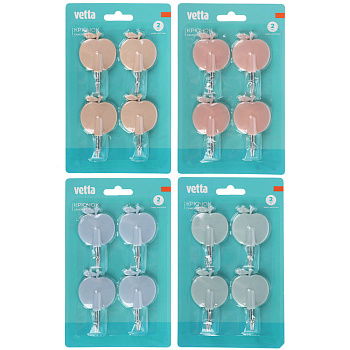 Крючки самоклеящиеся тм VETTA, пластик, 4шт