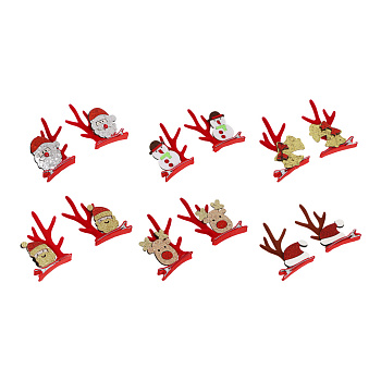 Заколка для волос 2 шт, тм ЮНИLOOK, 7-4,8см, металл, полимер, 6 дизайнов, #2