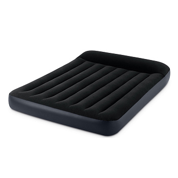 INTEX Матрас надувной PILLOW REST с подголовником, 191x137x25см, до 272кг, 64142