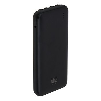 Аккумулятор мобильный BY 10000мАч, встроенные кабели, 10W, 2A, пластик, черный