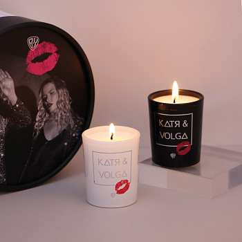 BY Свеча ароматическая, набор 4 шт по 60 гр., - Sunny rose& Chamagne, БК