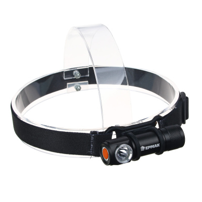 Фонарь налобный тм ЕРМАК, 1 LED, 1200мАч, 4 режима, пластик, металл, 80х24х25 мм