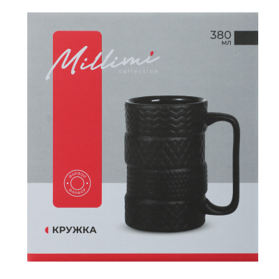 Кружка 380мл, тм MILLIMI Шины, фарфор