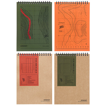 Блокнот BY Русские Супергерои, формат А5, 80 листов, клетка, мягкий переплет, спираль, в ассортим.