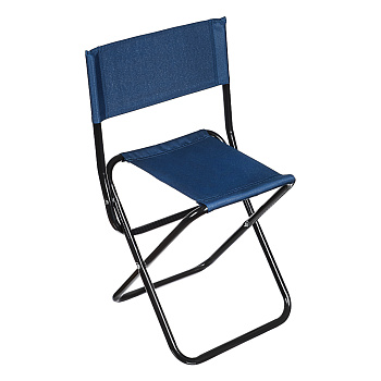 Стул туристический тм РУССО ТУРИСТО, складной со спинкой, до 90кг, 32х34х58см, труба сталь 16х1мм