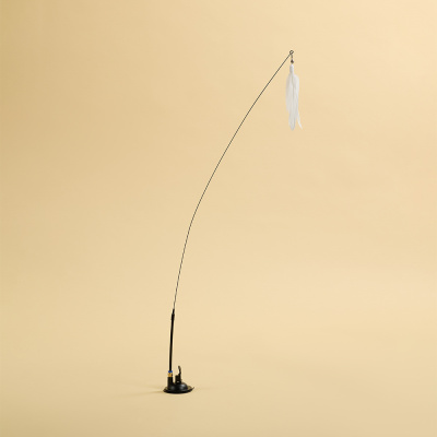 VETTA Дразнилка на присоске, перья, стальная проволока, поливинилхлорид, 88 см