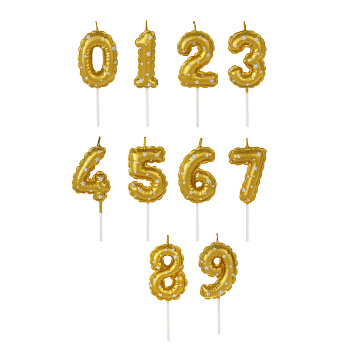 Свеча для торта тм Fntastic 5,2 см, в форме цифр (0-9), парафин