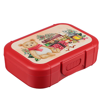 Зимние игрушки Ланч-бокс 0,85л (18х12,5х5,5см), пластик