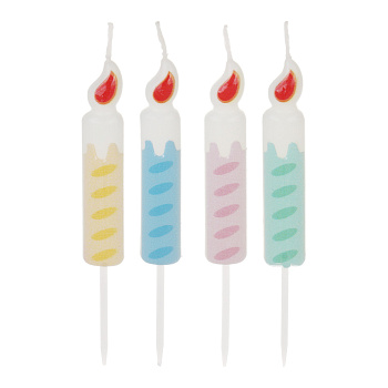 Набор свечей для торта тм Fntastic, 9 см, 4 шт, парафин