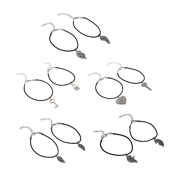 Браслет парный 2шт, d7,5 см, сплав, БЖ25-35