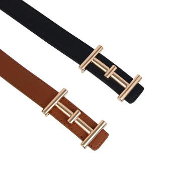 ЮL Ремень женский, ПУ, металл, ширина 2,3см, длина 95/105см, 2 цвета, РЖ25-01