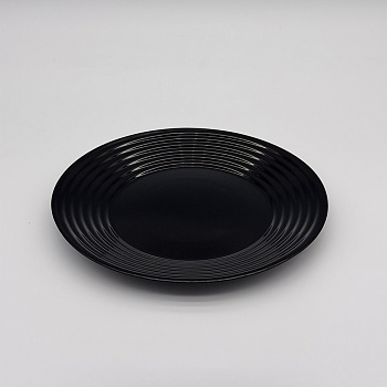 MILLIMI Бароло Тарелка обеденная 24см черная опаловое стекло