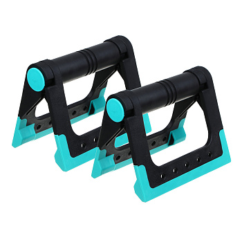 SILAPRO Max Упоры для отжиманий 16х13см, нейлон, TPR, нерж. сталь