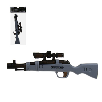 ИГРОЛЕНД Оружие снайпера, проектор, свет, звук, вибрация,3АА, ABS, PS, 30,3x2,2x9,6/31x2,5x10см