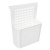 Контейнер Лофт навесной на дверцу 24,5х9х31см, пластик, белый Контейнер Лофт навесной на дверцу 24,5х9х31см, пластик, белый