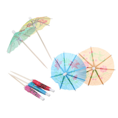 Пики декоративные тм Fntastic 30шт, 100мм, "Зонтики", цветные
