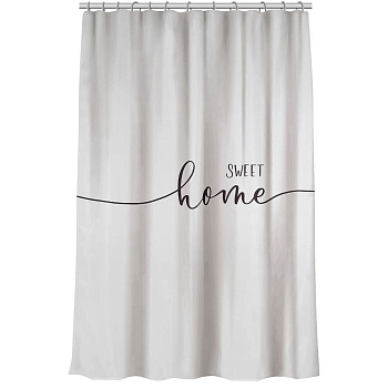 Штора для ванной тм VETTA Home, полиэстер 90 г/м2, 180x200см, с утяжелителем