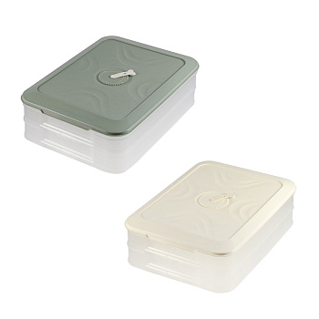 Контейнер для хранения и заморозки, 2 яруса, 30x20,5x8см, пластик, 2 цвета