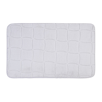 Коврик для ванной тм VETTA Рикард, вельвет, губка 0,8 см, полиэстер, 50х80 см, серый