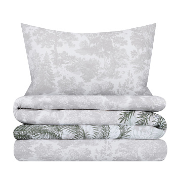 PROVANCE Мосс Комплект постельного белья 1,5 (4 предмета), поплин, 2 дизайна