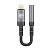Переходник SoundCore iP-AUX (F) 3.5мм mini jack 4pin BY, 0,12 м, позолоченный, нейлон, черный