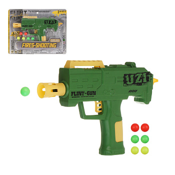 ИГРОЛЕНД Бластер с шариками, PP, 29х3,5х23 см, 2 дизайна