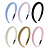 ЮНИLOOK Ободок для волос, 1,7см, полиэстер, пластик, 6 цветов, ACS-25