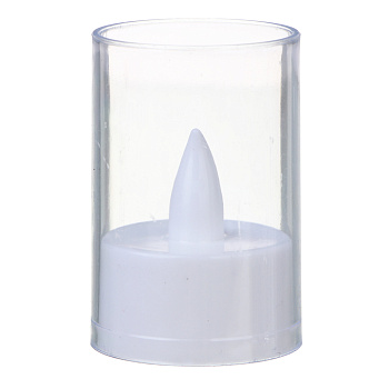 СНОУ БУМ Светильник декоративный LED в виде свечи в стакане, 4х6см, PS, 3хAG10, 1 режим