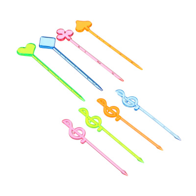 Пики декоративные тм Fntastic, 35шт, 80-85мм, "Скрипичный ключ", "Карты", пластик, 2 вида