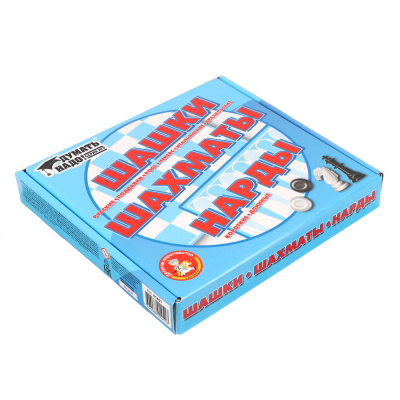 Игра настольная "Шашки, шахматы, нарды"