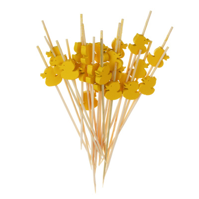 Шпажки "Утята", 12x1,7см, бамбук, дерево, 24 шт