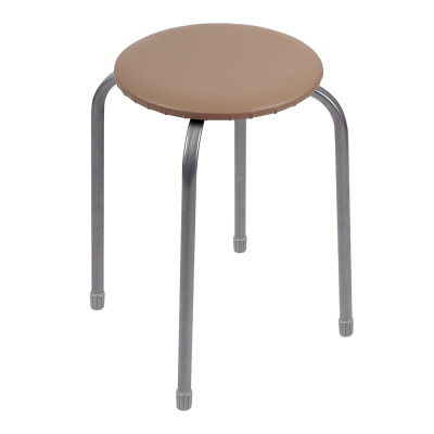 НИКА Табурет круг, металл, МДФ, мягкое сиденье, h47см, d29см, ТБ3