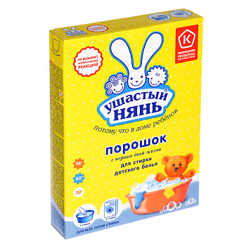 Стиральный порошок УШАСТЫЙ НЯНЬ детский, к/к, 400г