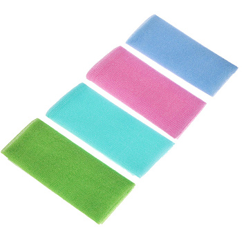 ЮL Мочалка пилинг японская средней жесткости, нейлон, акрил, 30х90см, 4 цвета