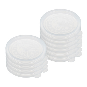 Набор "Горячих" крышек для консервирования банок 10шт полиэтиленовых прозрачных