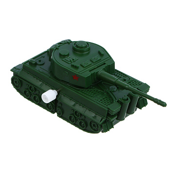 ИГРОЛЕНД Танк с заводным механизмом "Военная операция", крутится башня, ABS, 9,5х4,5х5 см, 3 диз