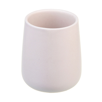 VETTA Стакан для ванной комнаты, 400 мл, 10,4x9x9 см, керамика, "Космос", бежевый