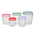 Набор банок для продуктов с завинчивающейся крышкой 5шт (1,4л; 1,05л; 0,75л; 0,55л; 0,4л), пластик