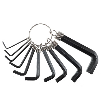 ЕРМАК Набор шестигранников HEX 1.5 - 10мм, 10шт. в пакете JF2296B