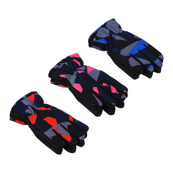 GALANTE Перчатки подростковые утепленные, р.16, 100% полиэстер, разноцветные, ОЗ25-30