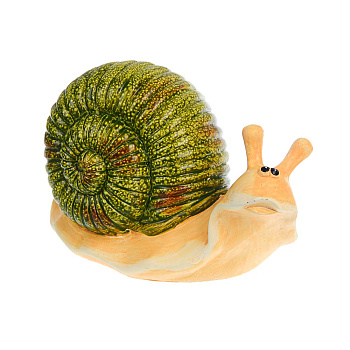 Фигурка садовая "Улитка" тм INBLOOM, 20х10х12см, магнезия