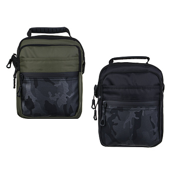 Сумка мужская из водооталкивающей ткани, 6 отделений тм ЮL Фьючер, ПЭ, 24х20х10см, 2 цвета, КЖС24-01