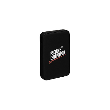 BY Герои Аккумулятор мобильный Small Светящийся 10000мАч,USB-A,USB-C,встр.каб.,QC,PD,22.5W,чёрный