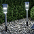 INBLOOM Фонарь на солнечной батарее, 30х4.7см, 1LED, белый, 1.2V 40mAh Ni-MH, пластик, нерж.сталь