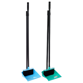 VETTA Набор щётка с ручкой + совок "Практик", пластик, 79х19х17см, 2 цвета